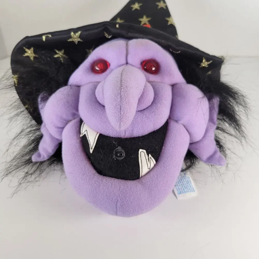 Animated Talking Witch Head Plush 14
